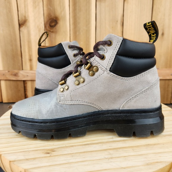 Dr. Martens Rakim Boots Womens 7 Mens 6 Gray Suede Utility Chukka - Picture 6 of 10